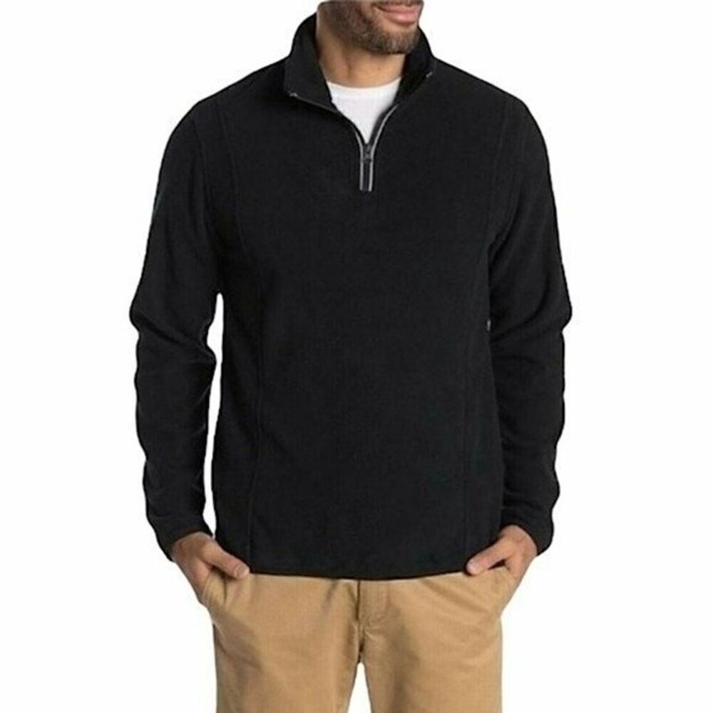 Vintage 1946 Black Fleece Pullover Jacket size Medium